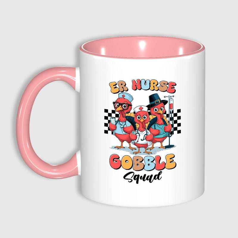 ER Nurse Turkey Mug for Nurses Thanksgiving Gift