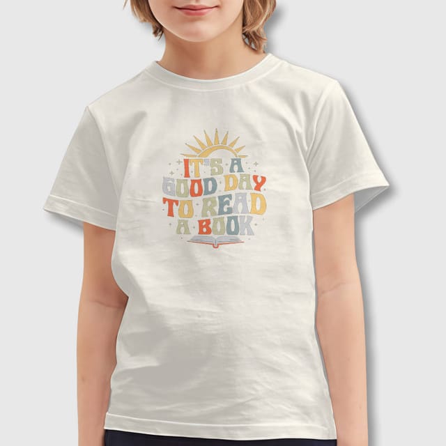 Retro Reading Quote Kids T-Shirt for Book Lover Back To School