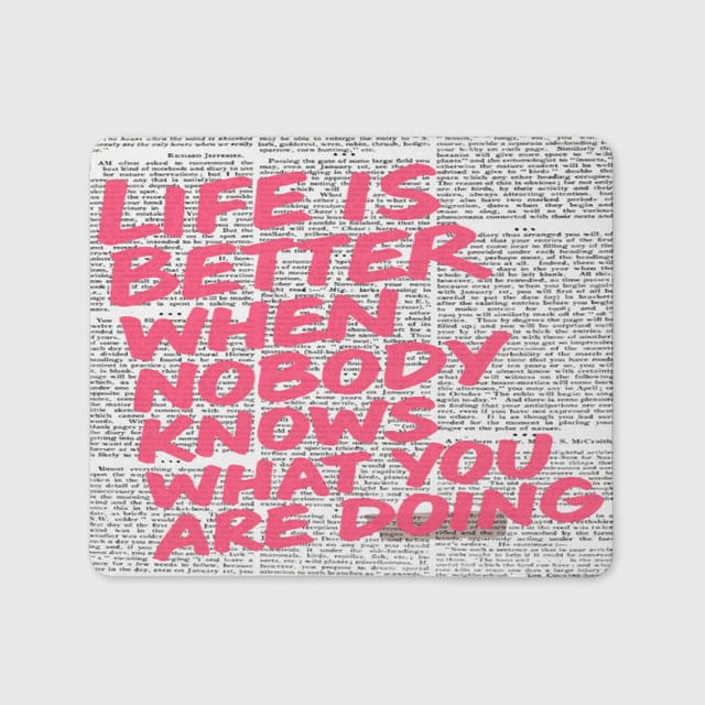 Funny Quote Non-Slip Mouse Pad for Friend Birthday Gift