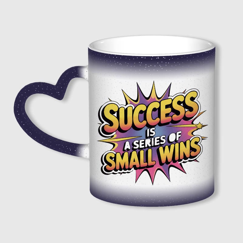 Success Quote Heat Changing Mug Inspirational Daily Gift