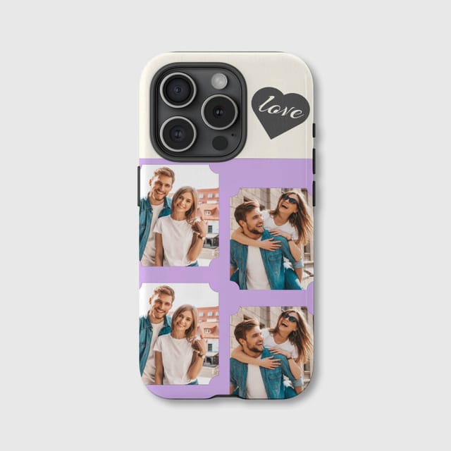 Custom Photo Collage Love MagSafe iPhone Case for Couples Valentine Gift