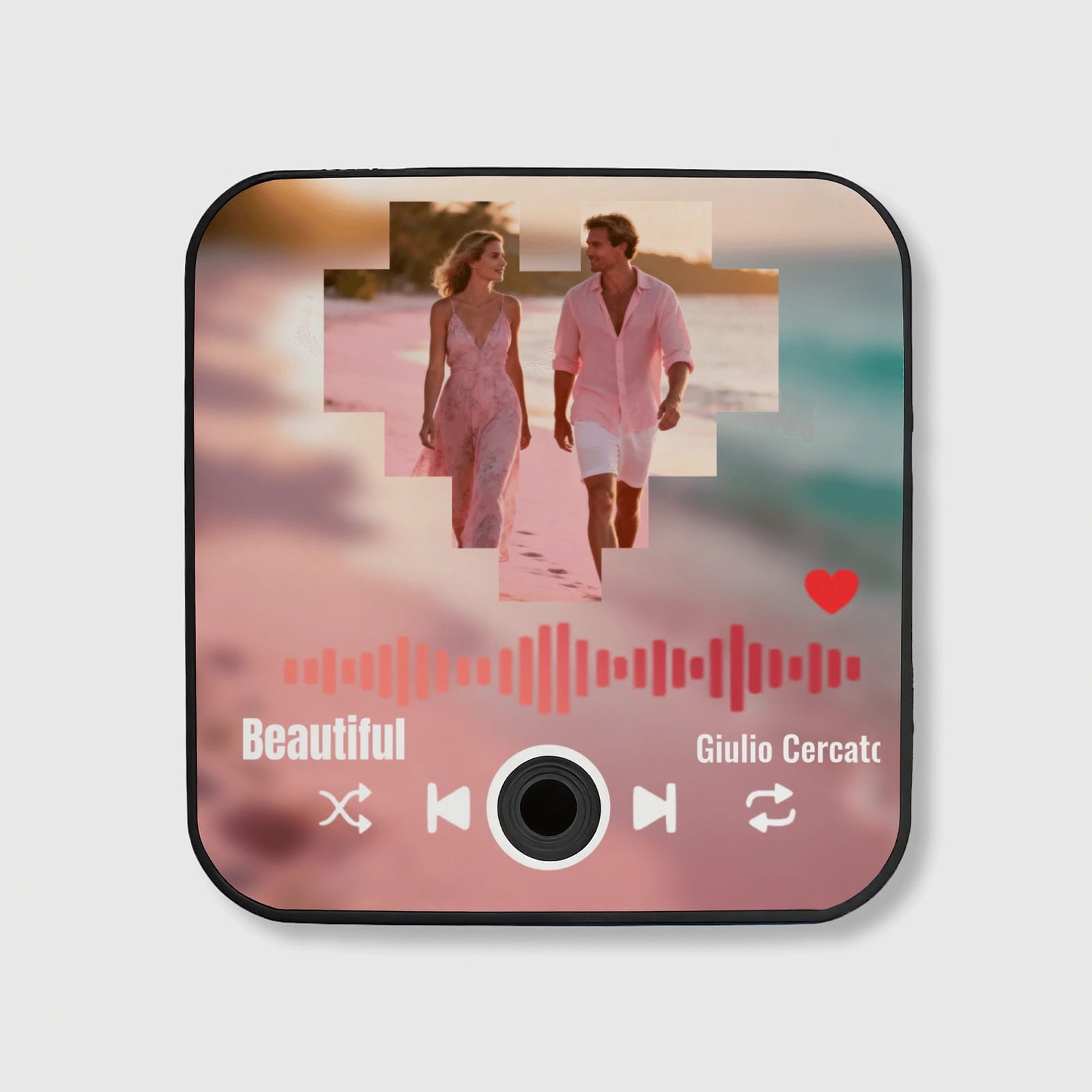 Custom Music Fridge Sticker - Personalized Song Art & Lyrics Magnet