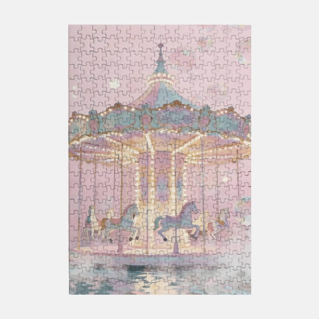 Pastel Carousel 300pc Puzzle for Her Valentines Gift