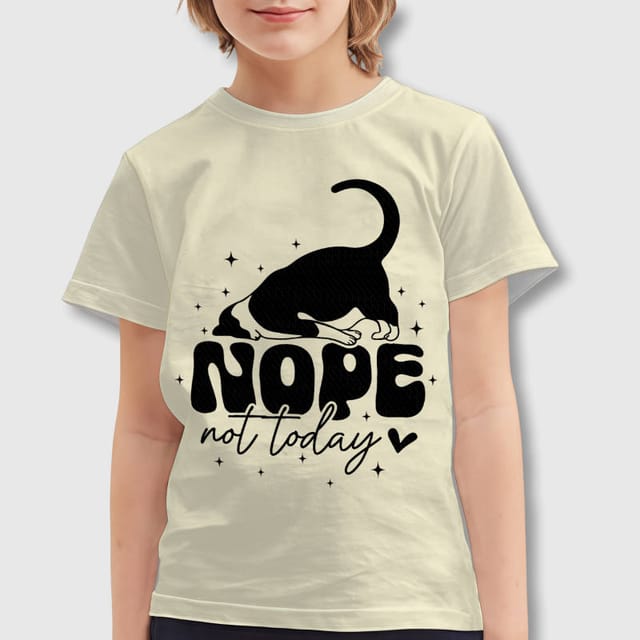 Funny Cat Print Kids T-Shirt for Cat Lovers Daily Wear