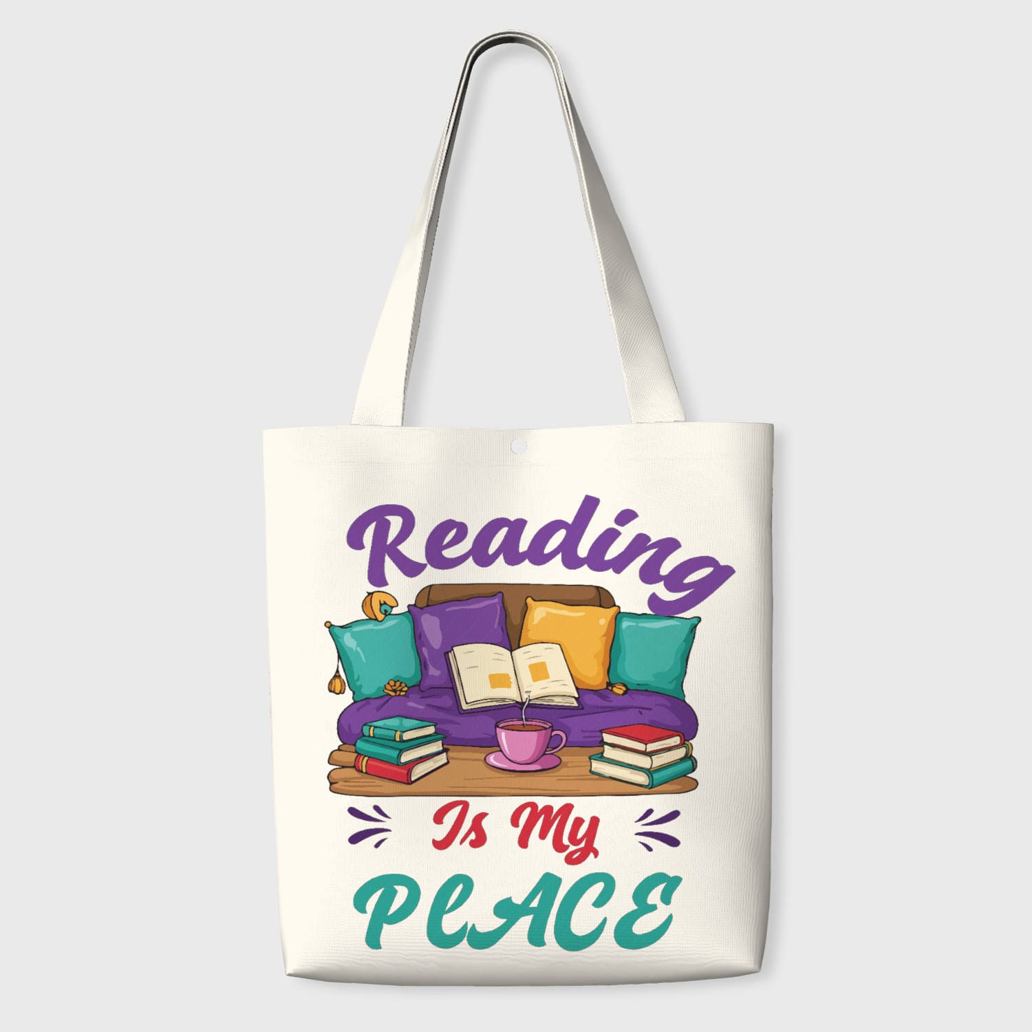 Reading Is My Peace Tote Bag for Book Lovers Daily Gifting