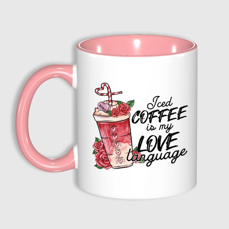 Funny Iced Coffee Quote Mug for Coffee Lovers Valentine Gift - 1