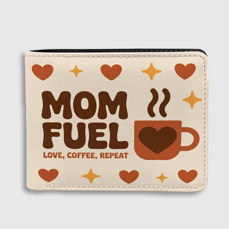Mom Fuel Coffee Themed Wallet for Coffee Loving Moms, Perfect for Mother’s Day & Birthdays