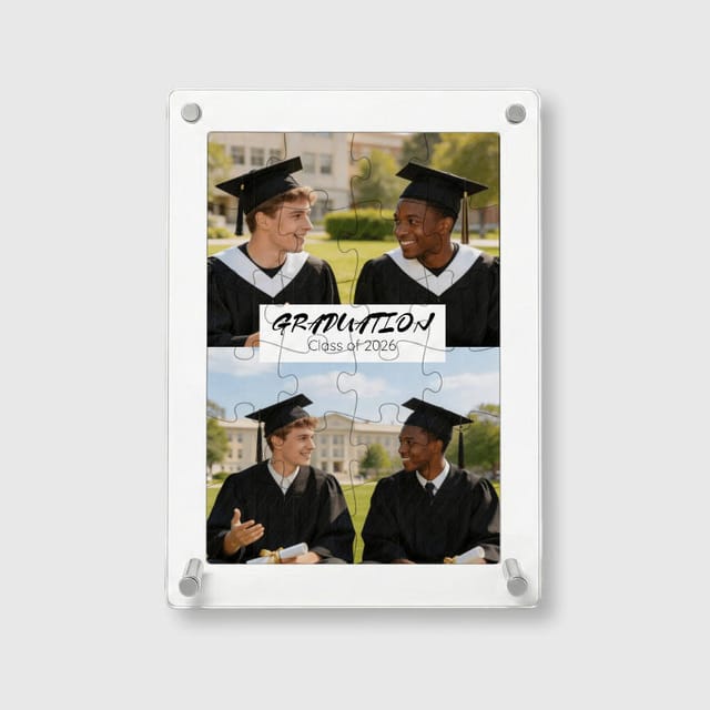 Custom Photo Acrylic Puzzle for Graduates Graduation Keepsake
