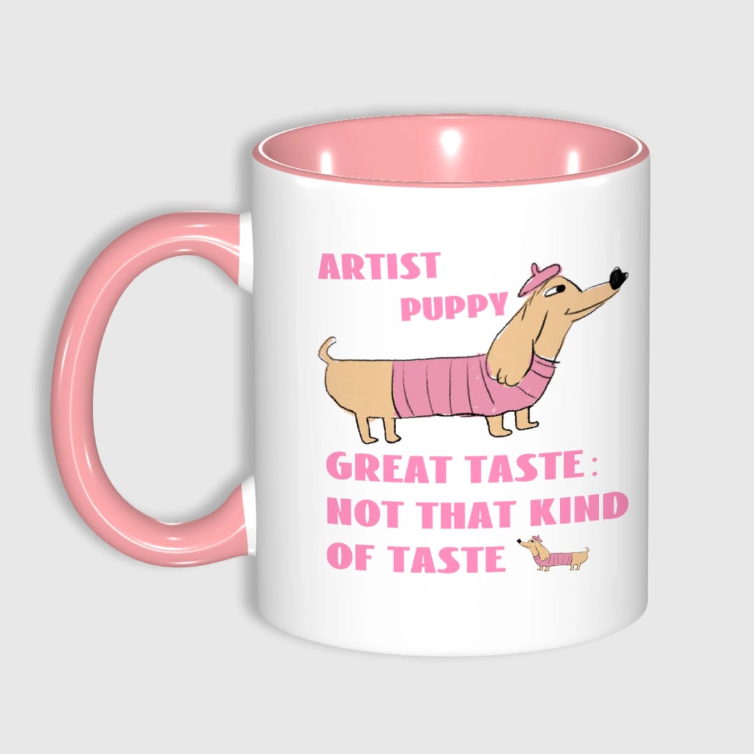 11oz Custom Photo Mug PINK with Text  – Personalized Coffee Cup, DIY Picture Logo Image, Customizable Ceramic Mug for Gifts, Add Your Own Photo & Words - 1