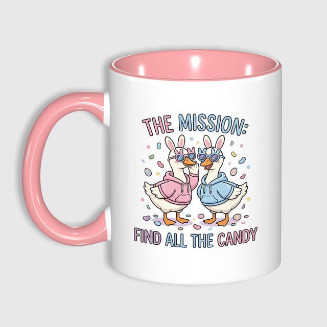 Funny Easter Goose Mug for Candy Lovers Easter Gift