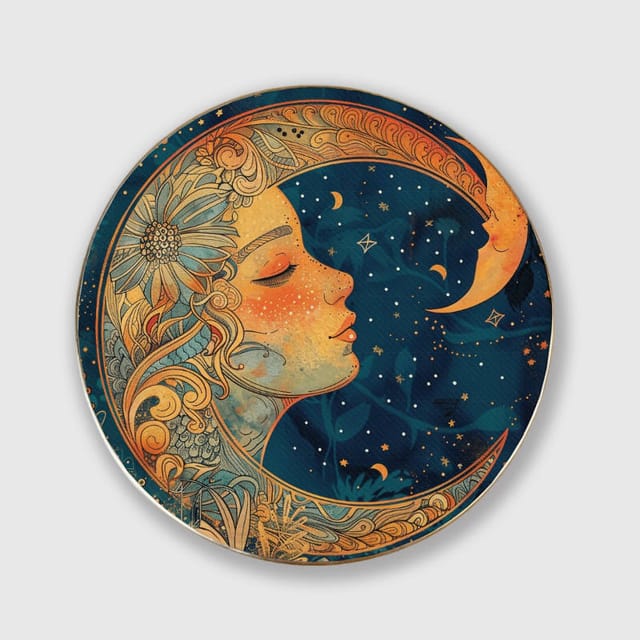 Boho Celestial Trinket Dish for Her Birthday Gift