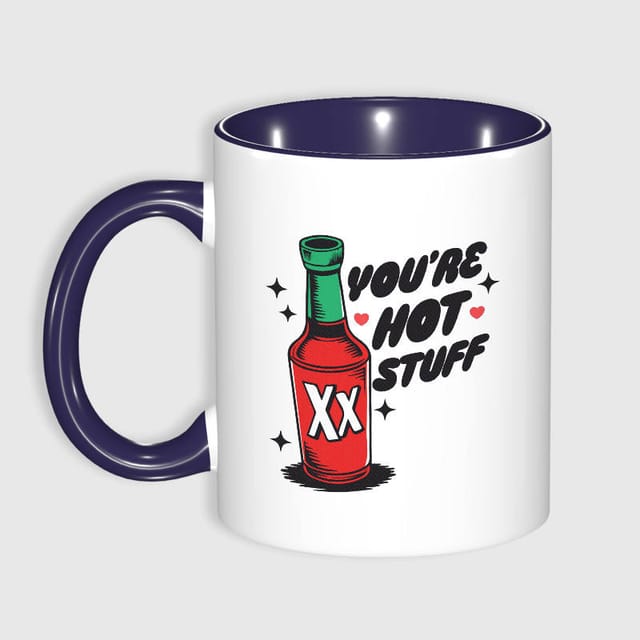 Funny Hot Sauce Quote Mug for Partner Valentine's Day Gift