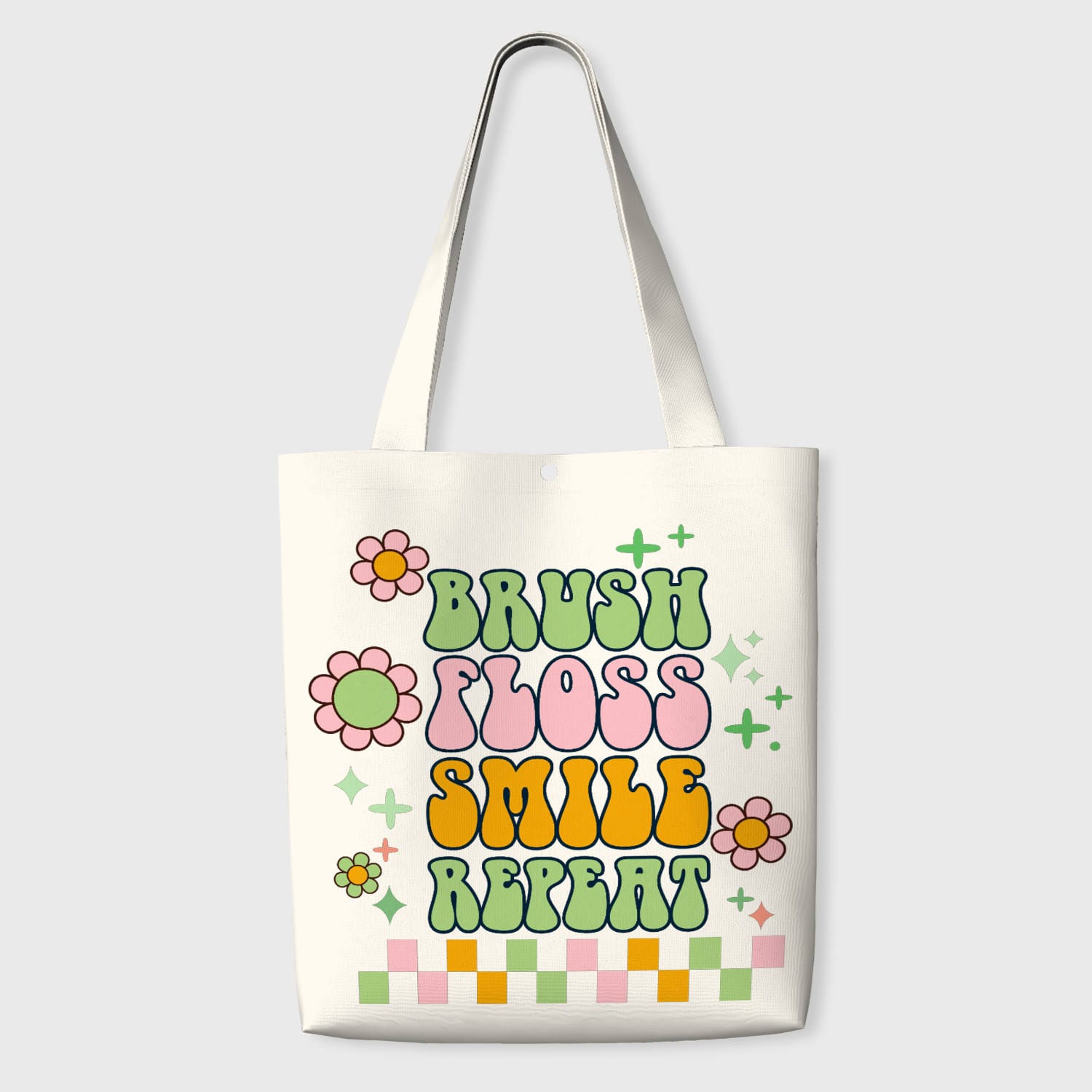 Groovy Dental Quote Tote Bag for Dentists Daily Use & Gift