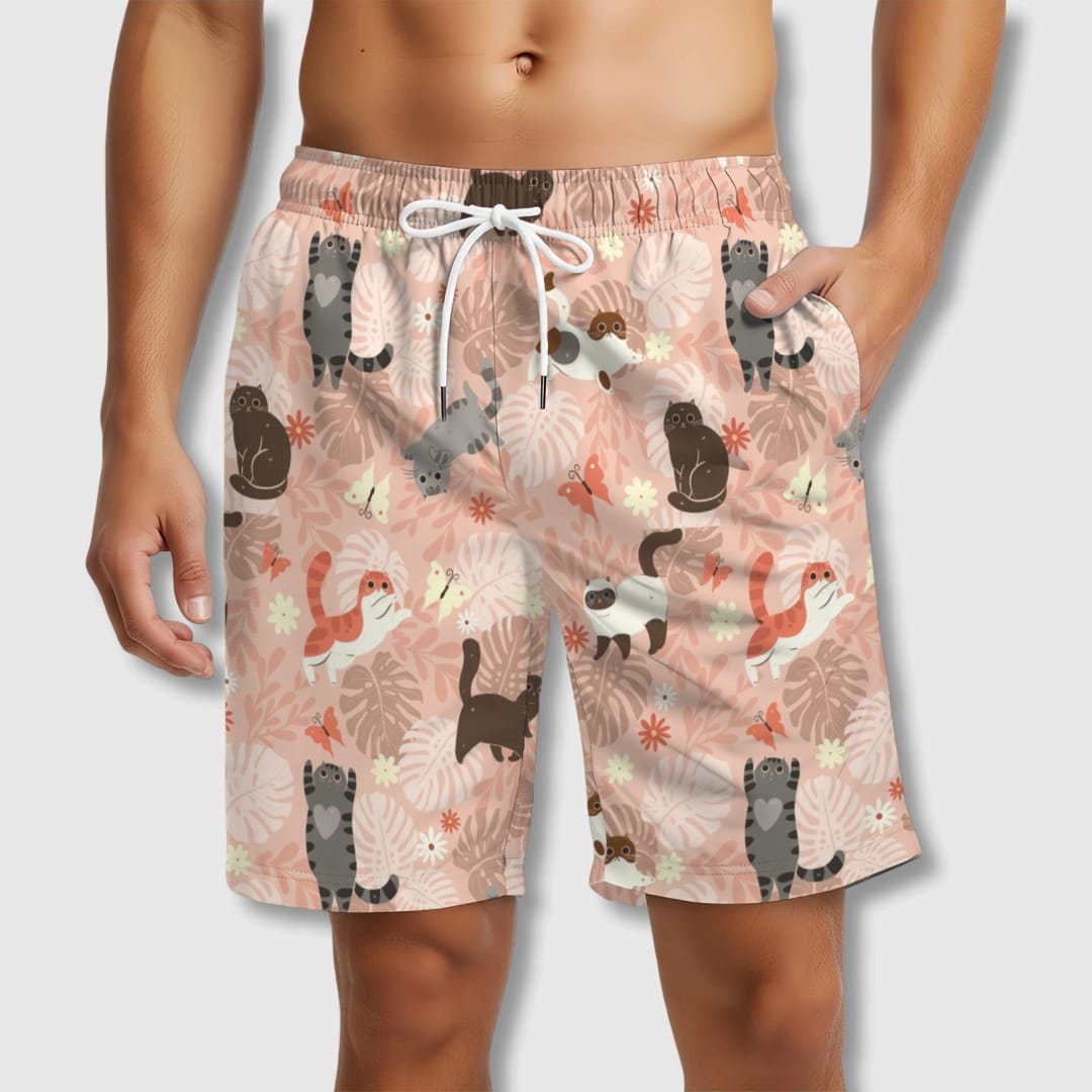Personalized Beach Shorts - Custom Quick-Dry Polyester Swim Trunks | Perfect Summer Gift - 1