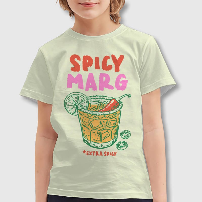 Spicy Margarita Graphic Kids T-Shirt for Summer Daily Wear