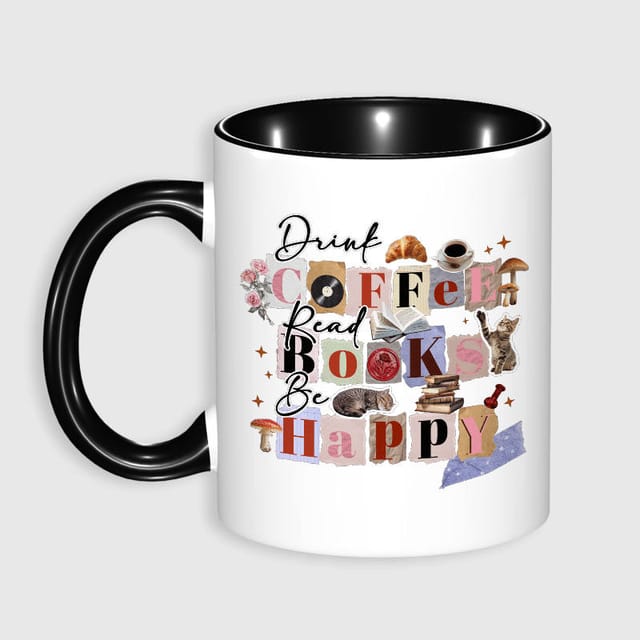 Cat Book Quote Coffee Mug for Book Lovers Daily Use Gift