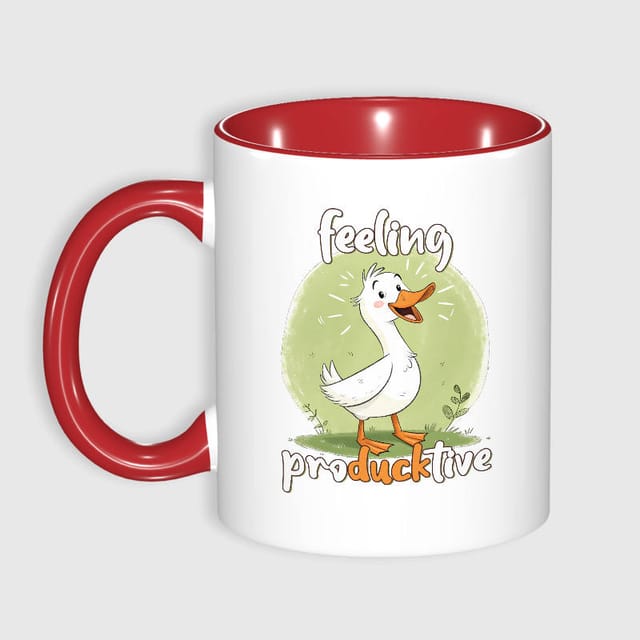 Funny Duck Pun Coffee Mug for Coworkers Daily Office Use