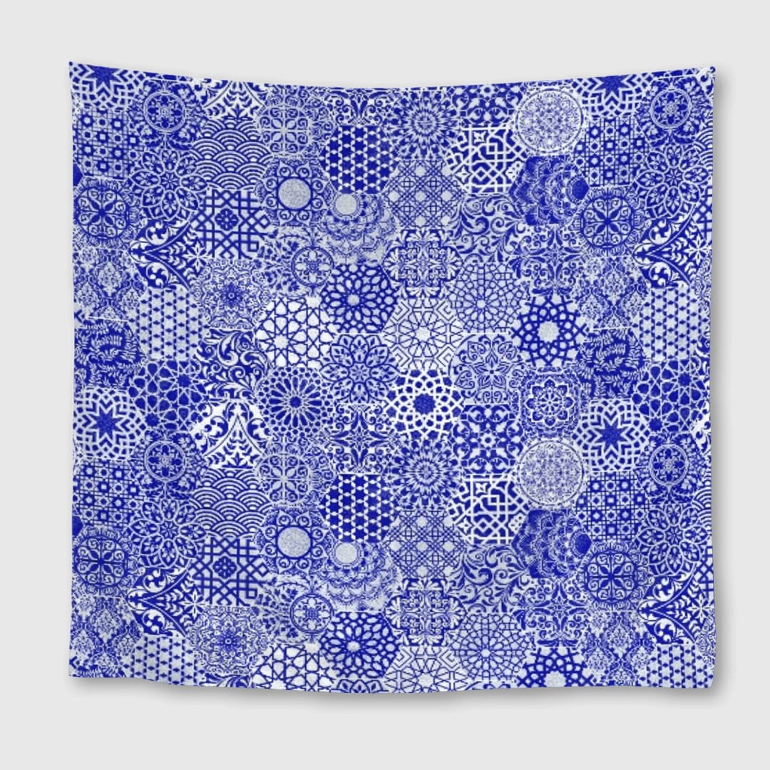 Mediterranean Hexagons Square Towel - 1