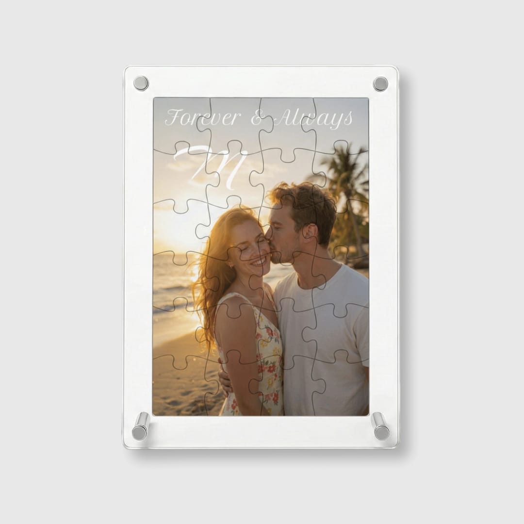 Custom Acrylic Puzzle – Personalized Photo Jigsaw Puzzle, Durable Clear Acrylic Material, Custom Picture Puzzle for Gifts, Home Décor & Keepsakes - 1