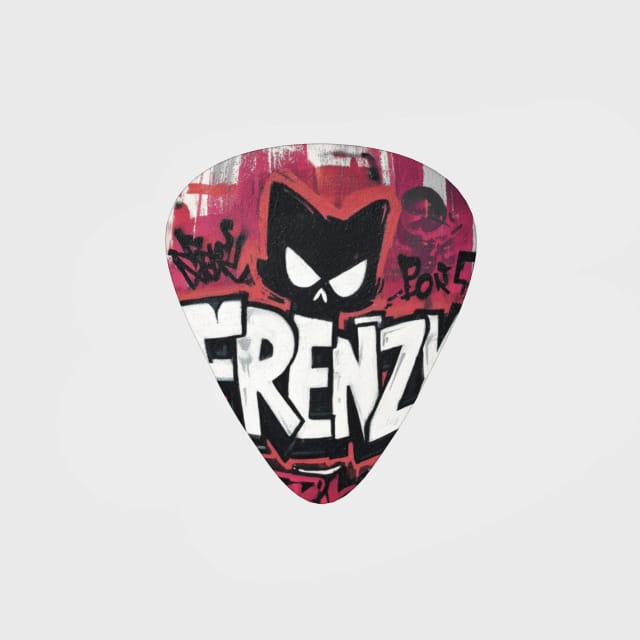 Graffiti Frenzy Cat Guitar Pick for Music Lover Gifts