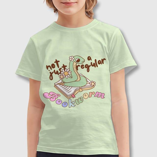 Cute Snake Bookworm Kids T-Shirt for Book Lovers Back to School