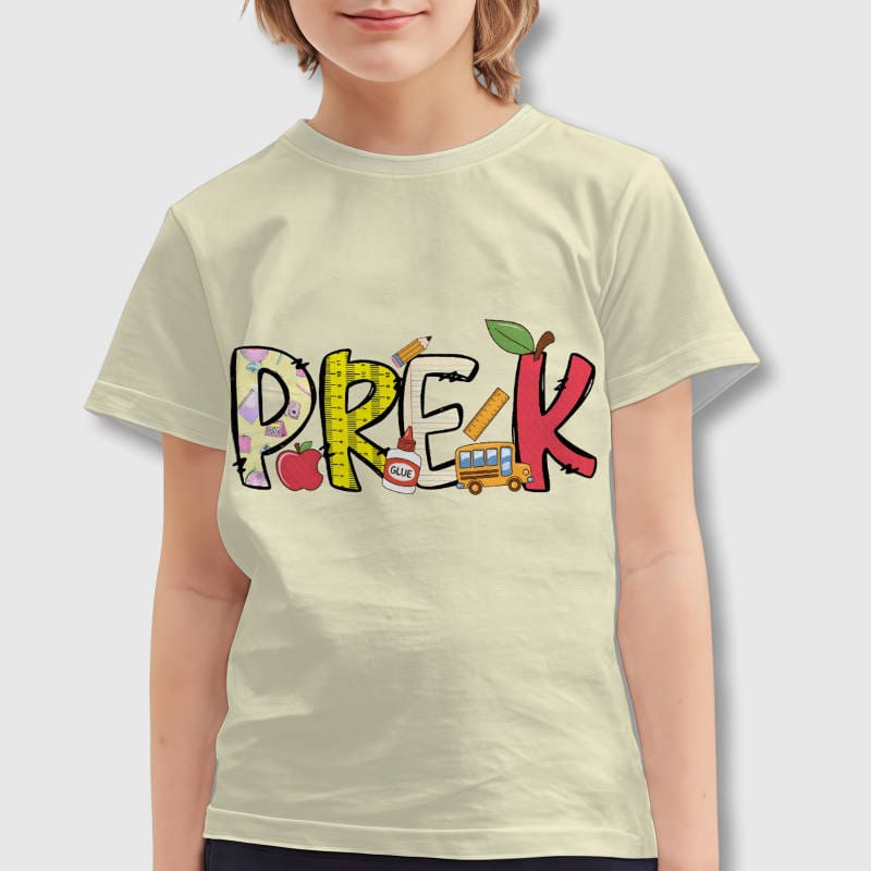Pre-K School Graphic Toddler T-Shirt for Back to School
