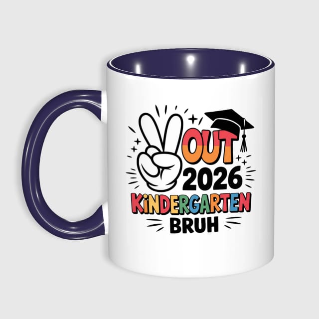Funny 2026 Kindergarten Graduation Ceramic Mug for Grad Gifts