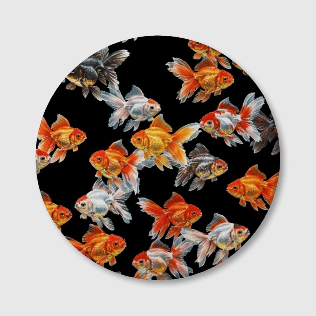 Goldfish Parade Ceramic Coaster - 1