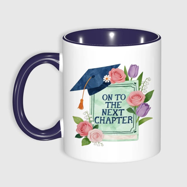 11oz Floral Grad Quote Ceramic Coffee Mug for Grads Grad Gift