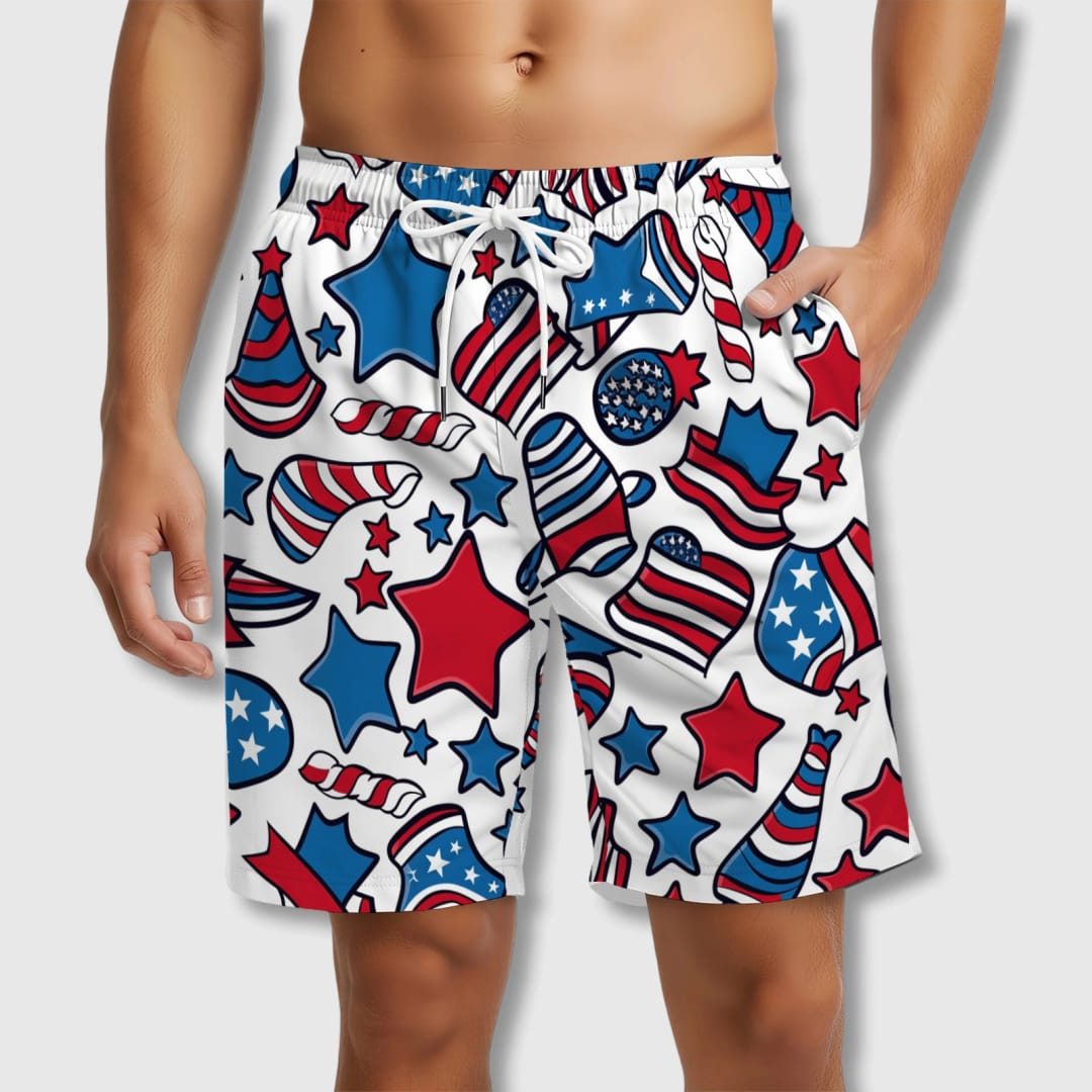 Personalized Beach Shorts - Custom Quick-Dry Polyester Swim Trunks | Perfect Summer Gift - 1