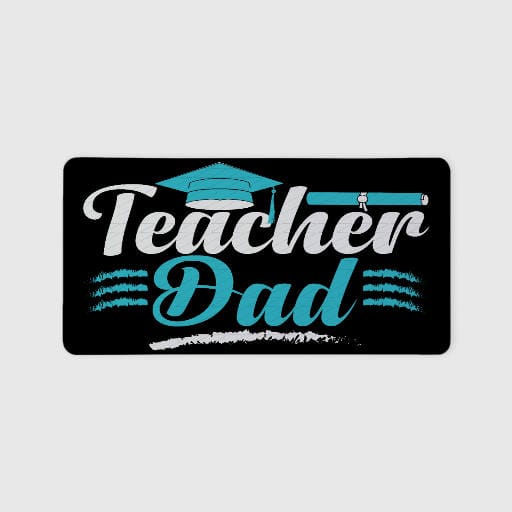 Teacher Dad Graduation Mouse Pad for Teacher Dad Father's Day Gift