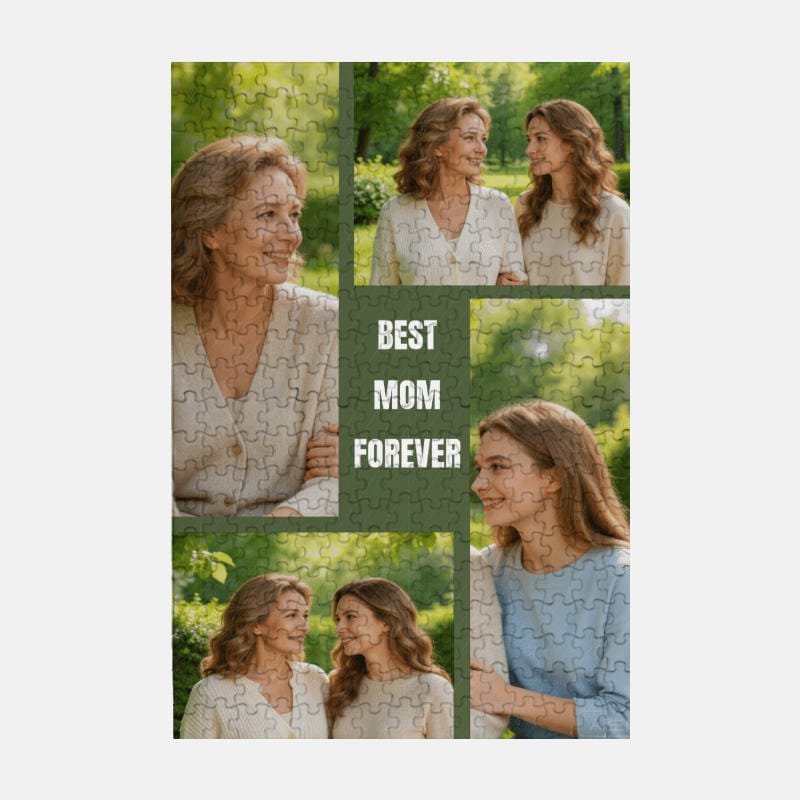 Custom Photo Collage 300pc Puzzle for Mom Mother's Day Gift