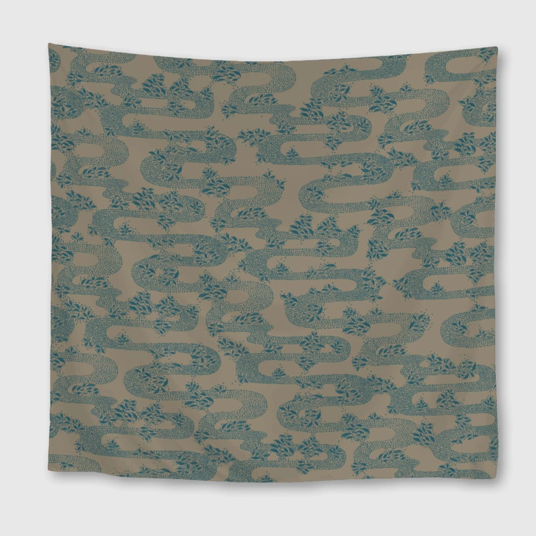 Zen Garden Path Square Towel - 1