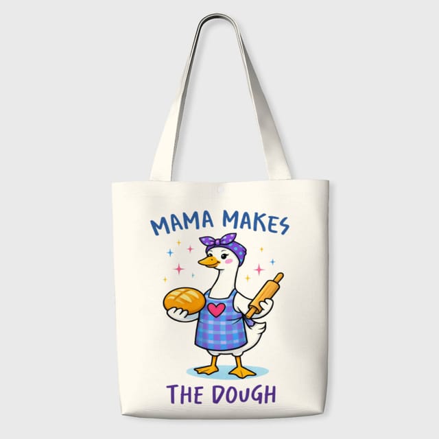 Funny Baking Mama Goose Tote Bag for Mom Mother's Day Gift