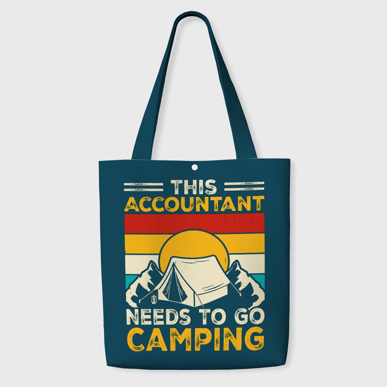 Funny Accountant Camping Quote Tote Bag for Daily Use Gift