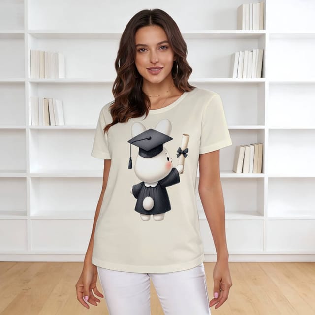 Cute Graduation Bunny T-Shirt for Grads Grad Gift