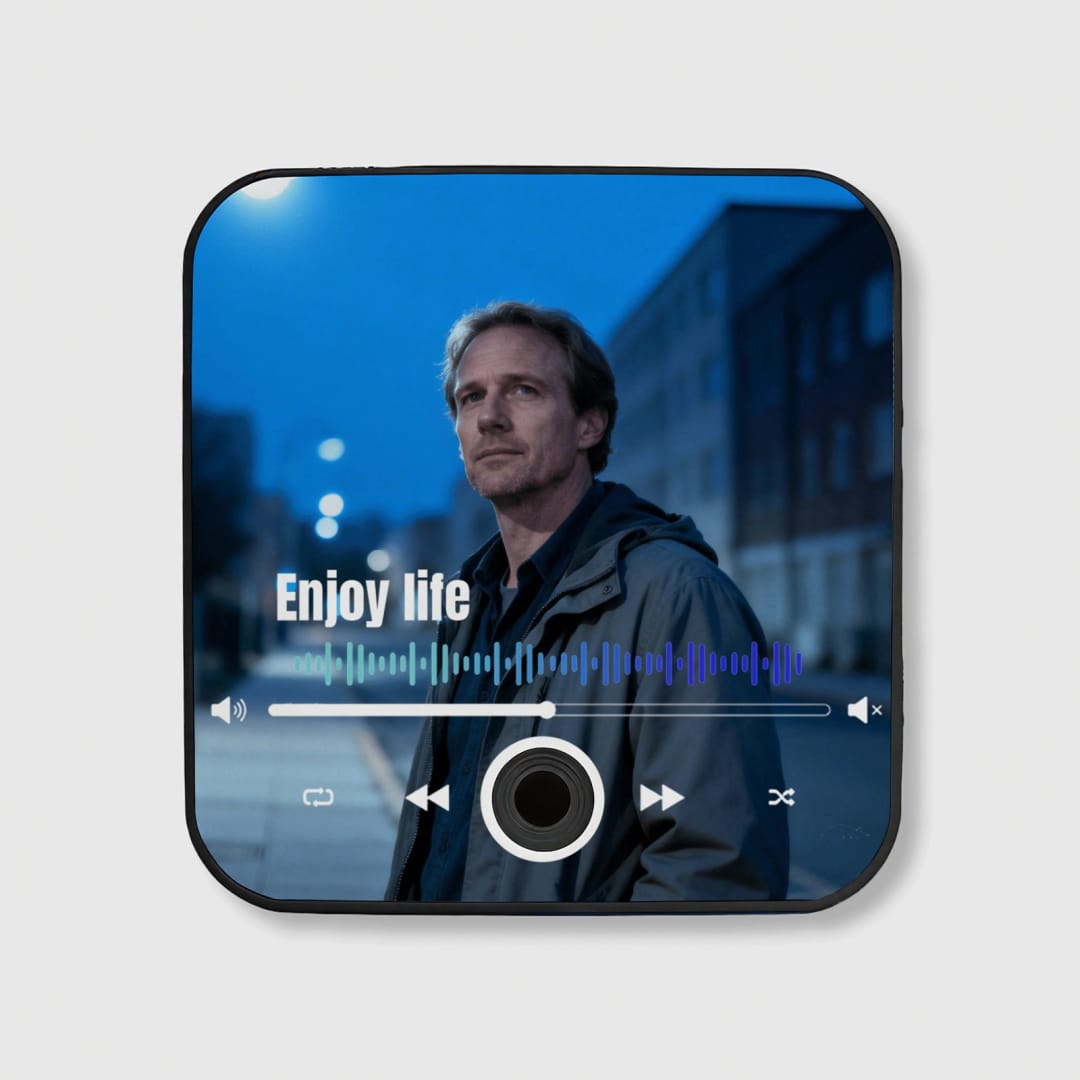 Custom Music Fridge Sticker - Personalized Song Art & Lyrics Magnet - 1