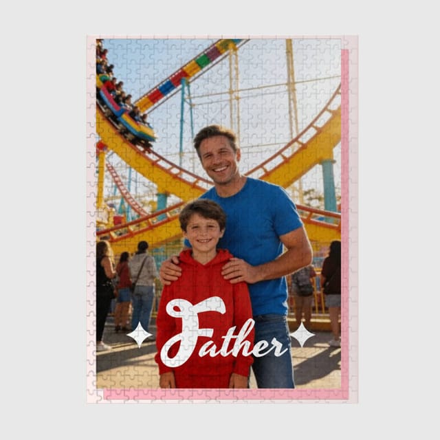 Custom Photo 500 Piece Puzzle for Dad Father's Day Gift
