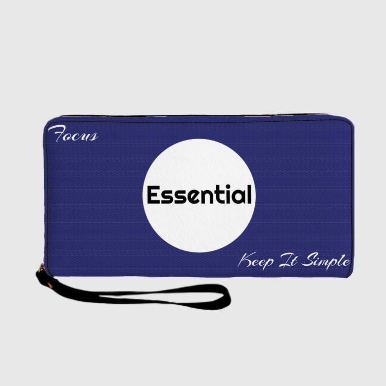 Minimalist Essential Quote Custom Zip Wallet for Daily Gifting