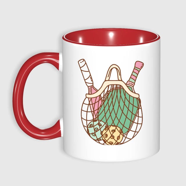 Pickleball Gear Print 11oz Mug for Pickleball Lovers Gift