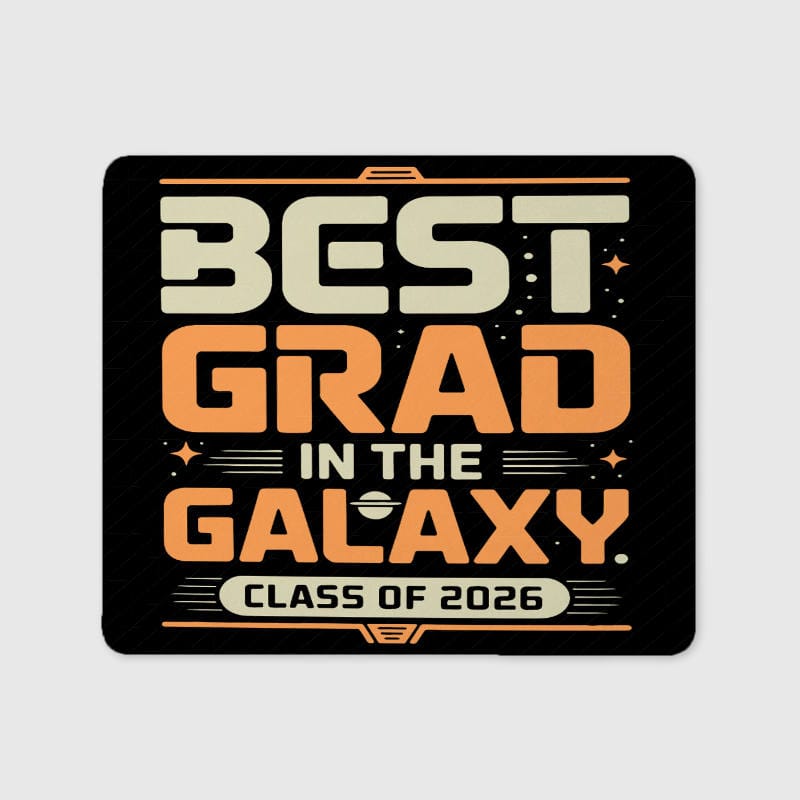 Galaxy Grad Quote Mouse Pad for 2026 Grads Graduation Gift