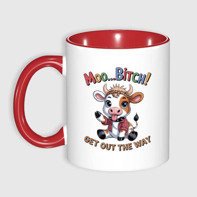 Funny Cow Quote 11oz Red Mug Gift For Cow Lovers