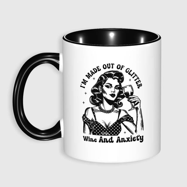 Funny Quote Retro Pinup Coffee Mug for Women Daily Use