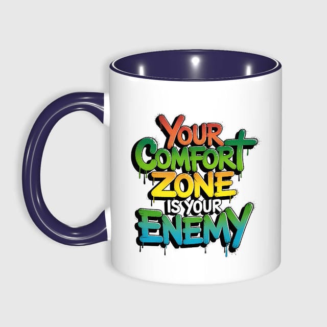 Motivational Quote 11oz Navy Mug Gift For Students