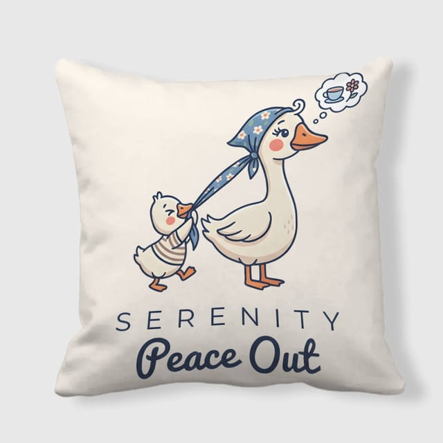 Funny Mom Duck Throw Pillow for Mom Mother's Day Gift