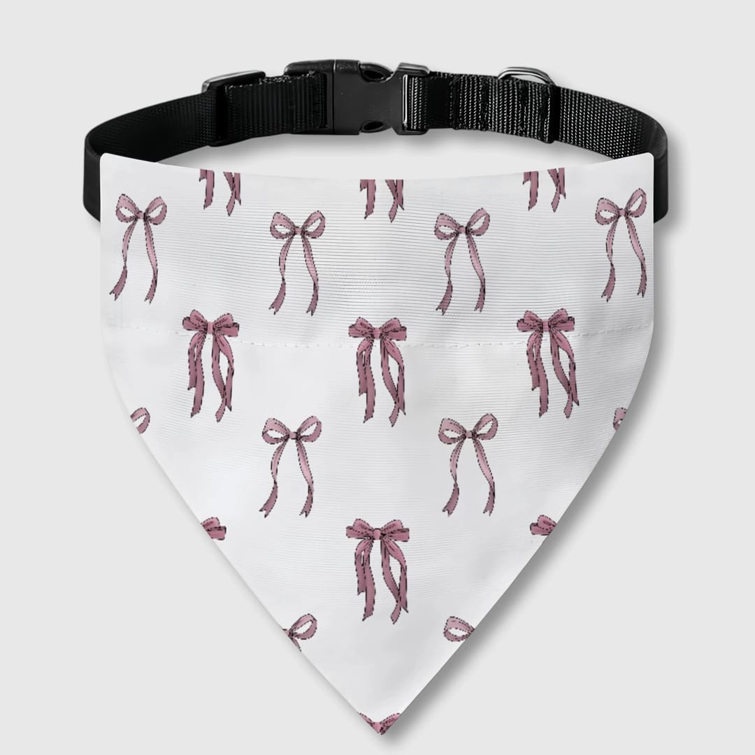 Custom Pet Bandana Bib – Personalized Dog & Cat Bib, Adjustable Tie-Up Pet Bib, Custom Name Pet Accessory Gift - 1