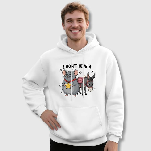 Sarcastic Rat Donkey Quote Hoodie for Daily Wear & Gifts