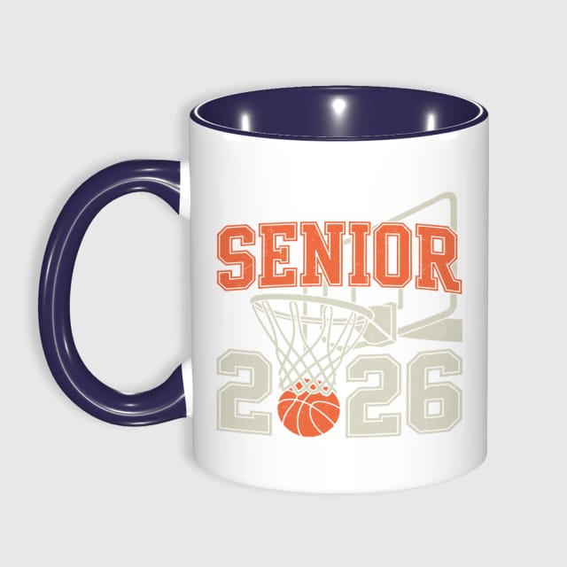 2026 Senior Basketball Ceramic Mug for Grads Grad Gift