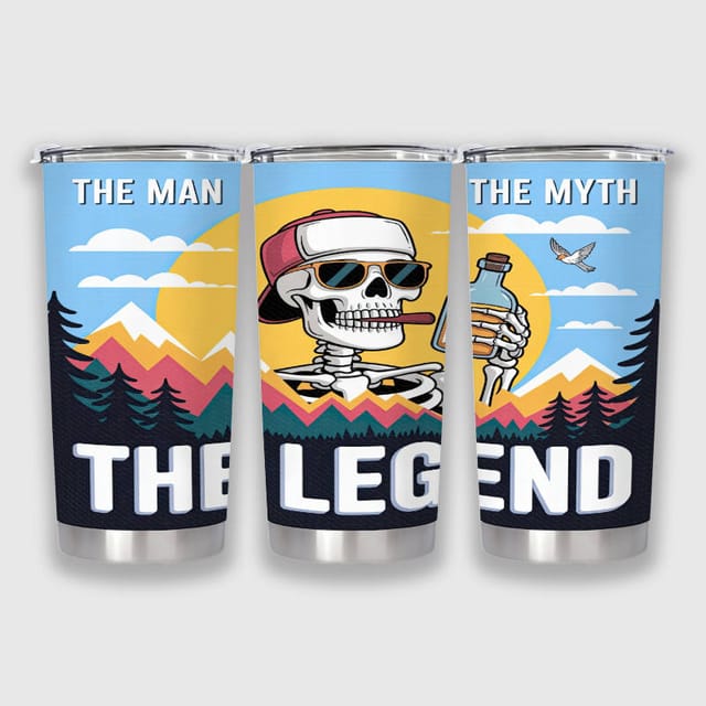 Funny The Man Myth Legend 20oz Tumbler for Dad Gift
