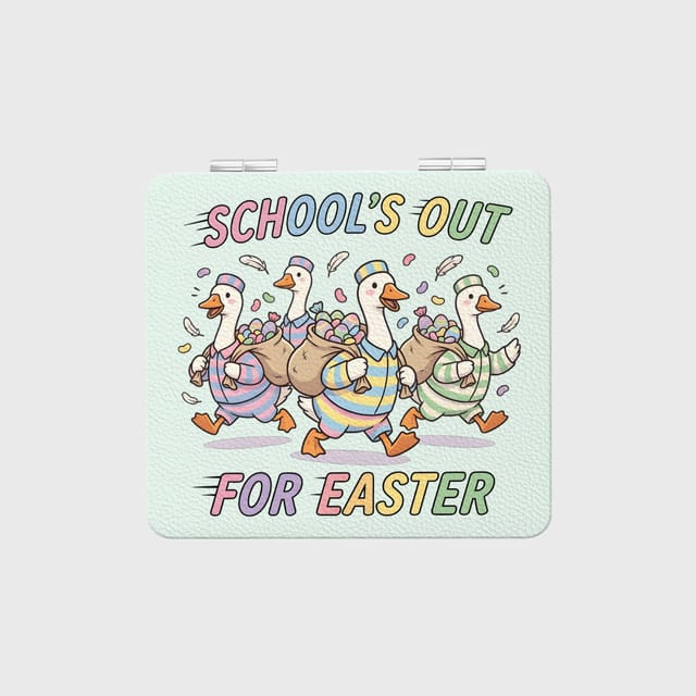 Funny Easter Goose Pocket Makeup Mirror for Easter Gift